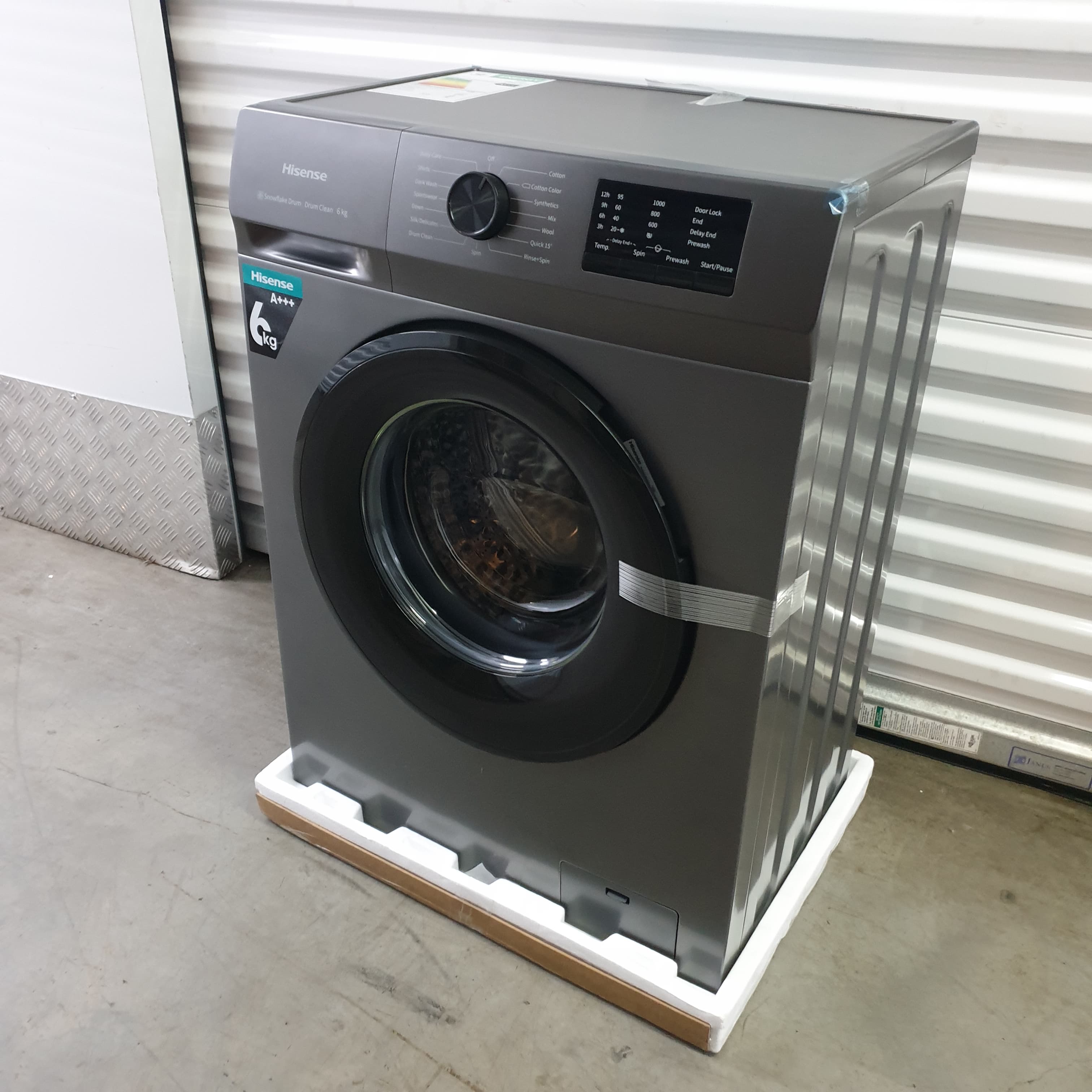 defy 6kg manhattan grey front loader washing machine
